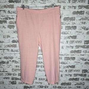 NWT Old Navy Pants Women 18 Pull-On Petal Pusher Pink Ankle Knit Career Workwear